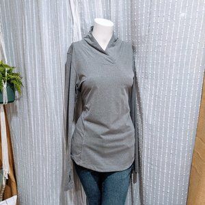 Heather Grey Active Long Sleeve Top Thumb Holes